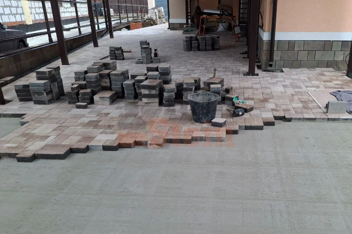 Теплый тротуар - завершающие работы