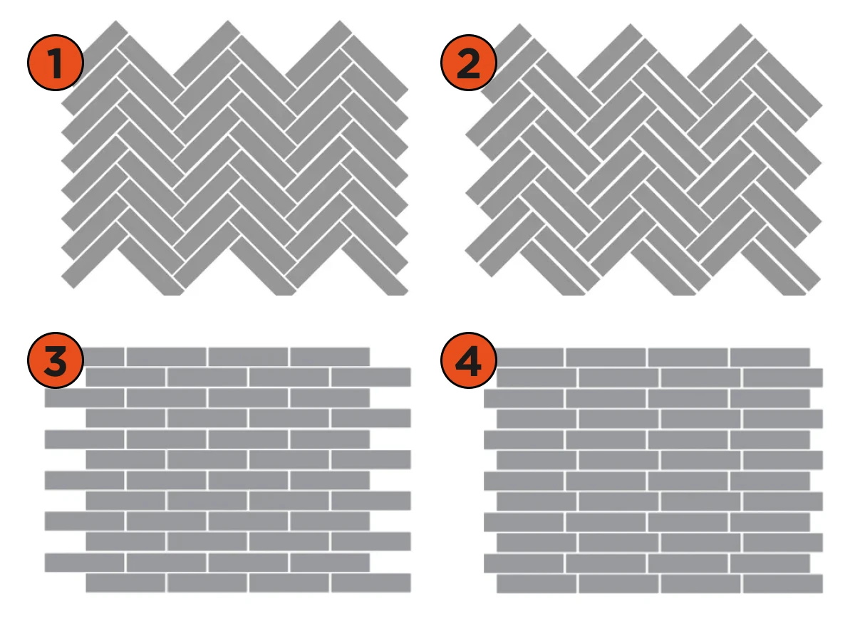 Варианты укладки тротуарной плитки Ригель Браер