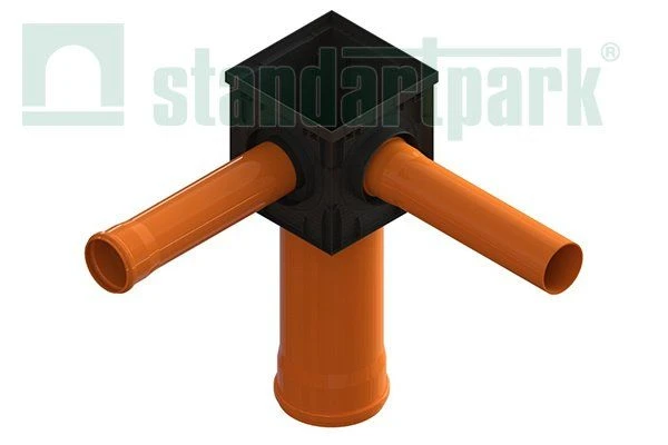 Дождеприемник PolyMax Basic ДП–30.30-ПП пластиковый черный