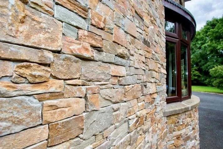 3D панель из натурального камня Кварцит Бежевый Грубый камень Pharaon