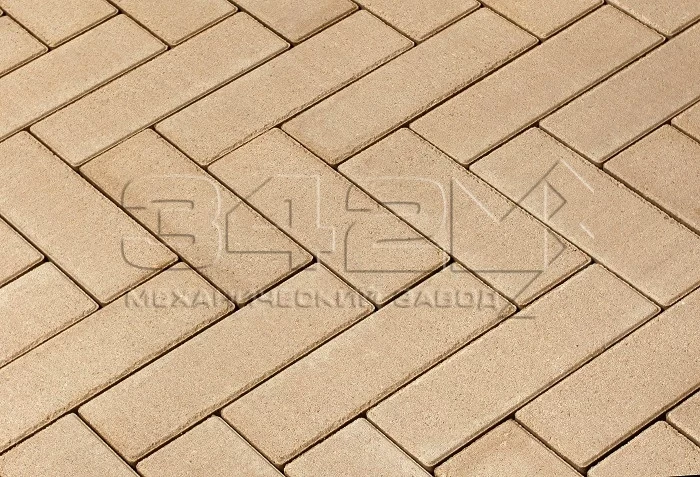 Тротуарная плитка Паркет 240x80x60мм Бежевый 342 МЗ