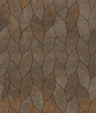 Тротуарная плитка СКОШЕННЫЙ ШЕСТИУГОЛЬНИК Листопад гранит Хаски Б.1.ШГ.6 Выбор 60 мм