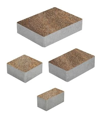 Тротуарная плитка МЮНХЕН Листопад гранит Клен Б.2.Фсм.6 Выбор 60 мм