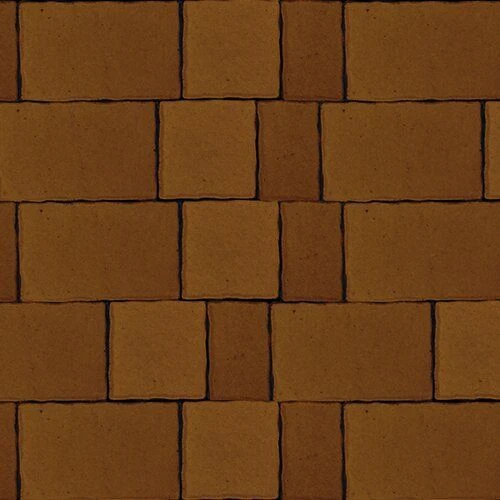 Тротуарная плитка Старый город Серый Гладкая SteinRus 60 мм