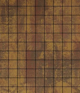 Тротуарная плитка КВАДРАТ Листопад гладкий Антрацит А.3.К.4 Выбор 40 мм