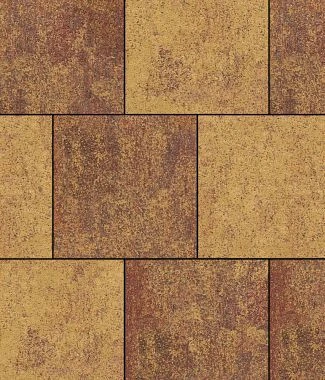 Тротуарная плитка КВАДРАТ 400х400 Листопад гладкий Арабская ночь Б.6.К.6 Выбор 60 мм