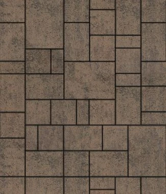 Тротуарная плитка МЮНХЕН Листопад гладкий Каир Б.2.Фсм.6 Выбор 60 мм