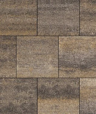 Тротуарная плитка КВАДРАТ 400х400 Листопад гладкий Арабская ночь Б.6.К.6 Выбор 60 мм