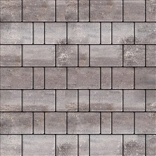 Плитка тротуарная Bergamo Серый Гладкая SteinRus 40 мм