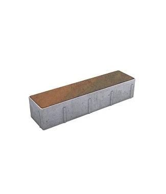 Тротуарная плитка ПРЯМОУГОЛЬНИК Листопад гладкий Мустанг В.11.П.10 Выбор 100 мм