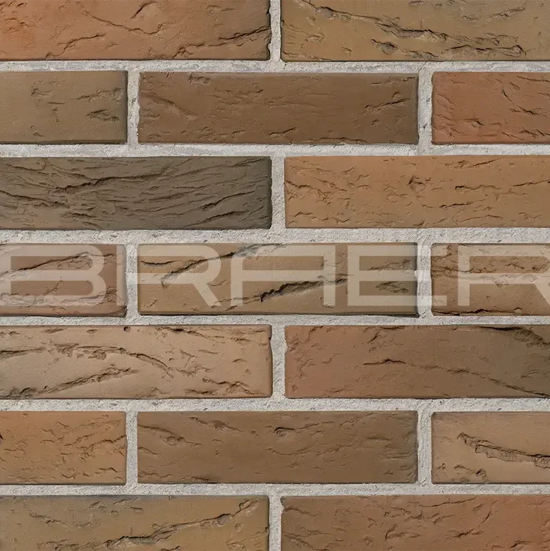Кирпич облицовочный баварская кладка одинарный 1 NF кора дуба М-150 Браер