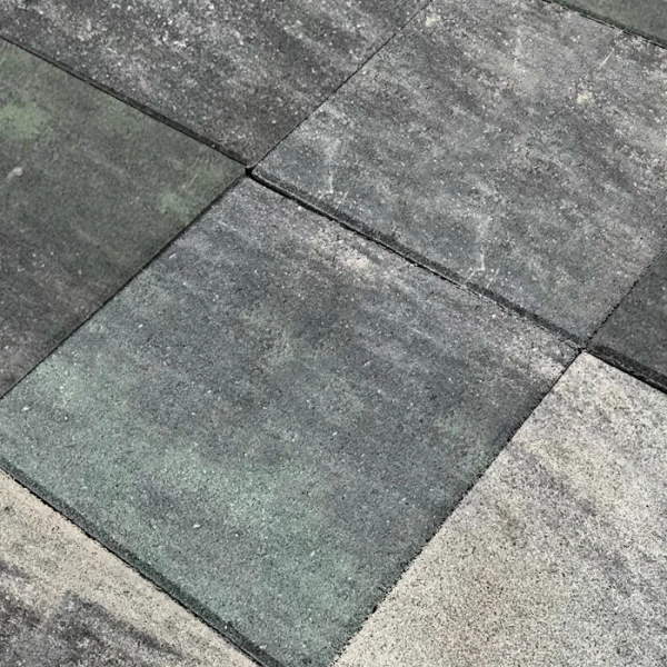 Тротуарная плитка Квадрат 2К5ф 300*300 КОЛОРМИКС №3 Малахит Нобетек 50 мм