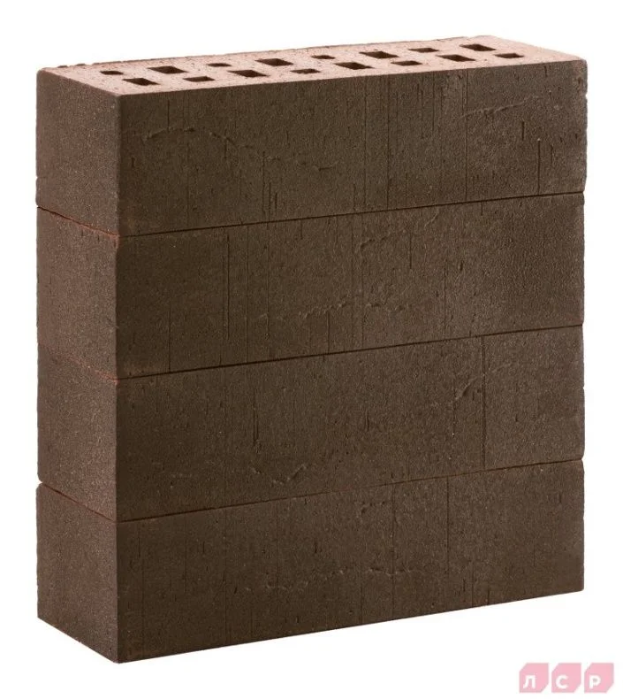 Клинкер фасадный темно-красный с черным песком Лиссабон 0,71 NF винтаж ЛСР