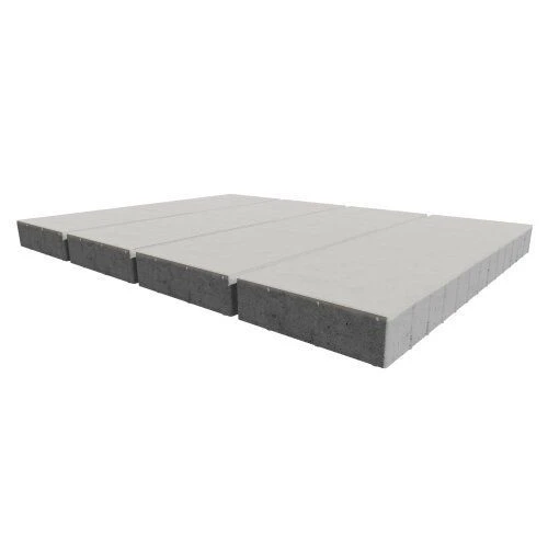 Крупноформатная плита Аликанте Белый Гладкая SteinRus 80 мм