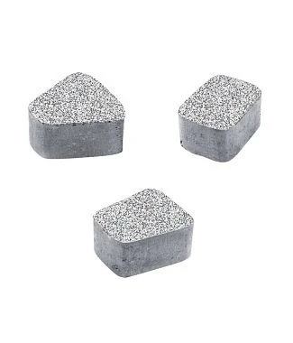 Тротуарная плитка КЛАССИКО Стоунмикс Белый с черным Б.2.КО.6 Выбор 60 мм