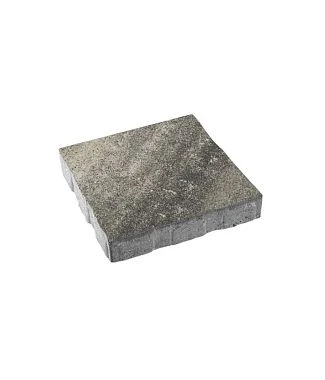 Тротуарная плитка КВАДРАТ 500х500 Листопад гладкий Антрацит Б.5.К.6 Выбор 60 мм