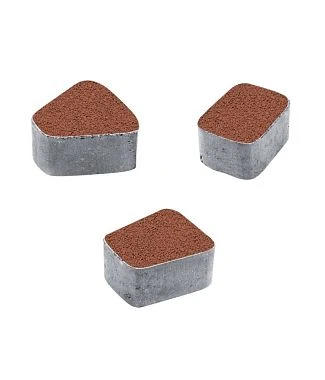 Тротуарная плитка КЛАССИКО Гранит Красный Б.2.КО.6 Выбор 60 мм