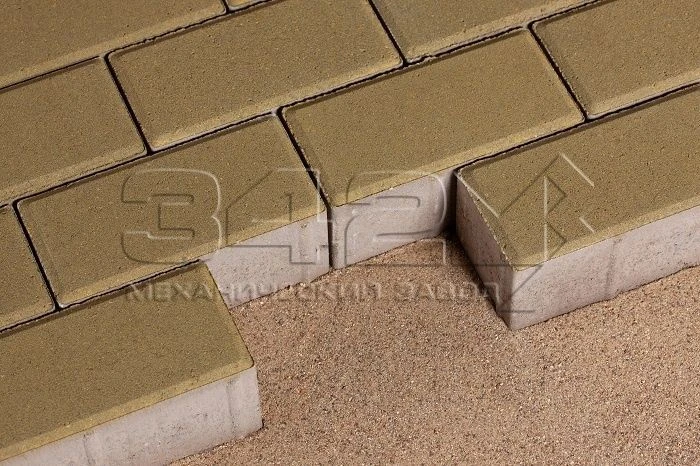 Тротуарная плитка Брусчатка 100х200х40 Оливковый 342 МЗ