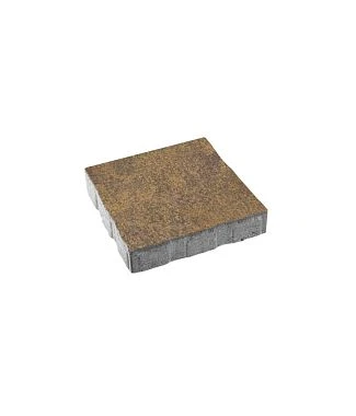 Тротуарная плитка КВАДРАТ 400х400 Листопад гладкий Янтарь Б.6.К.6 Выбор 60 мм