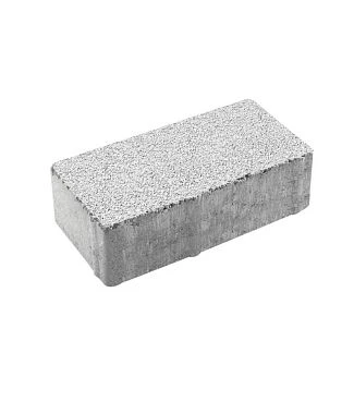 Тротуарная плитка ПРЯМОУГОЛЬНИК 200х100 Гранит Белый Б.2.П.6 Выбор 60 мм