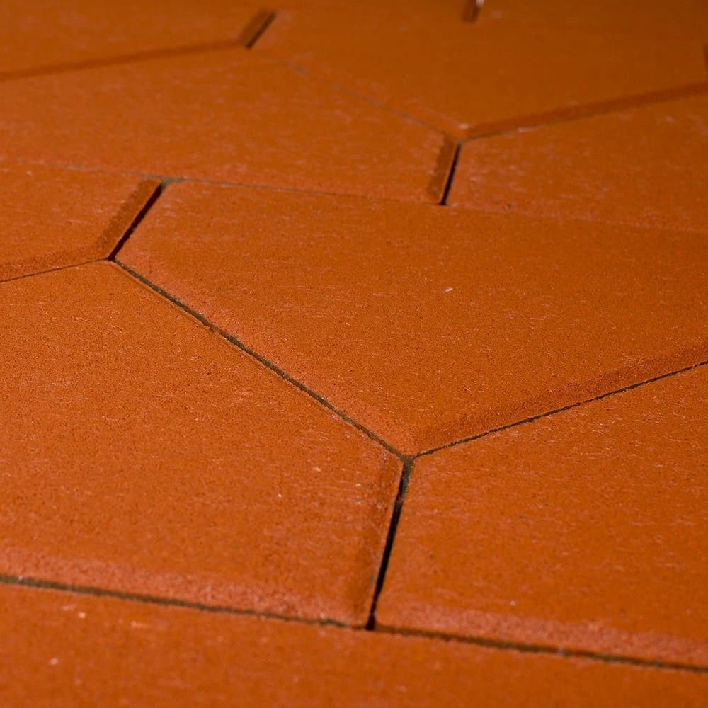 Тротуарная плитка Тиара, Красный BRAER 60 мм