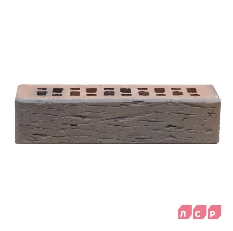 Клинкер фасадный светло-коричневый флэш Прага 0,71 NF береста ЛСР