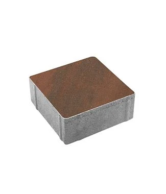 Тротуарная плитка КВАДРАТ 200х200 Листопад гладкий Клинкер Б.2.К.6 Выбор 60 мм