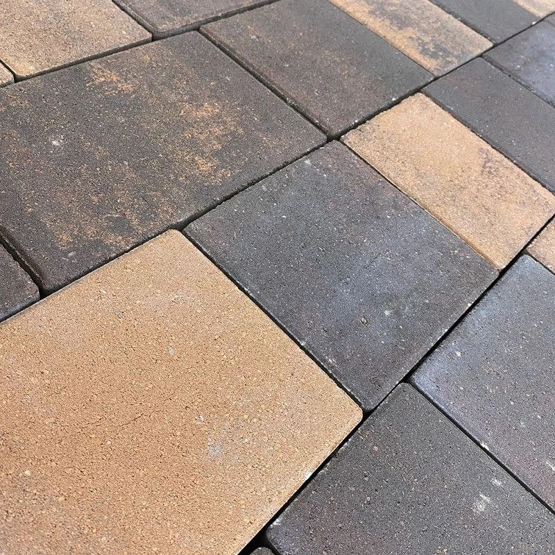 Тротуарная плитка КОЛОР МИКС №15 Терракот НОВЫЙ ГОРОД 1НГ4Ф Нобетек 40 мм