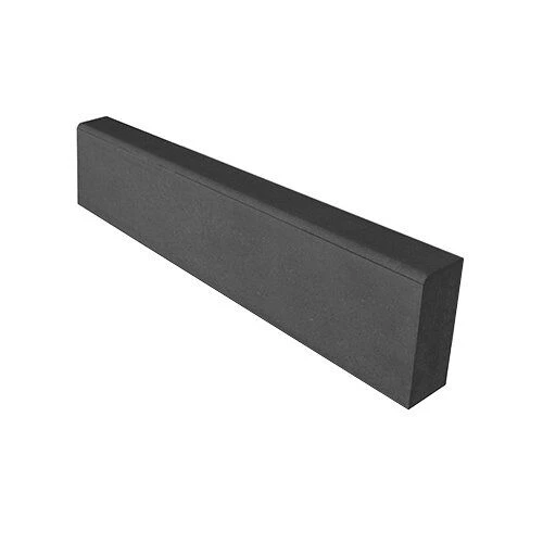 Бордюр садовый БР 100.20.8R SteinRus, чёрный, полный окрас