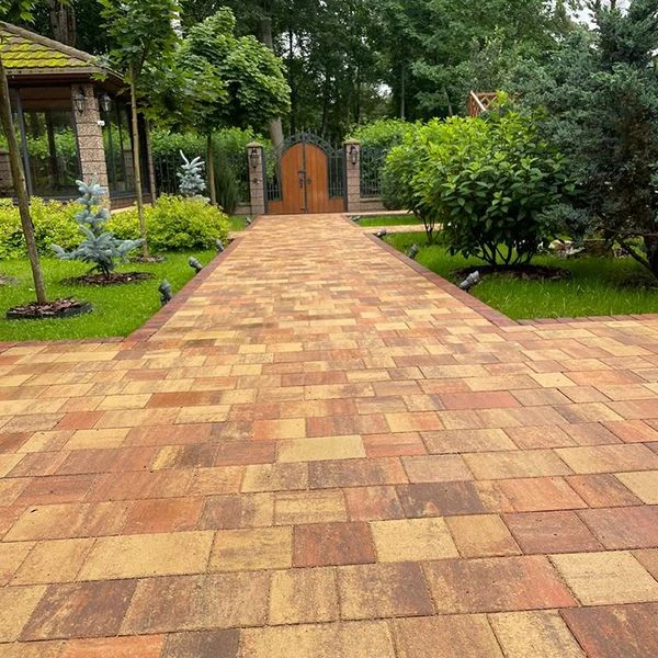 Тротуарная плитка КОЛОР МИКС №27 Карамель НОВЫЙ ГОРОД 1НГ4Ф Нобетек 40 мм