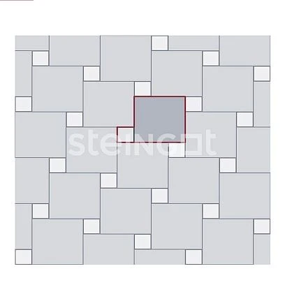 Тротуарная плитка Квадрат 100*100 Черный (верхний прокрас) Steingot 60 мм