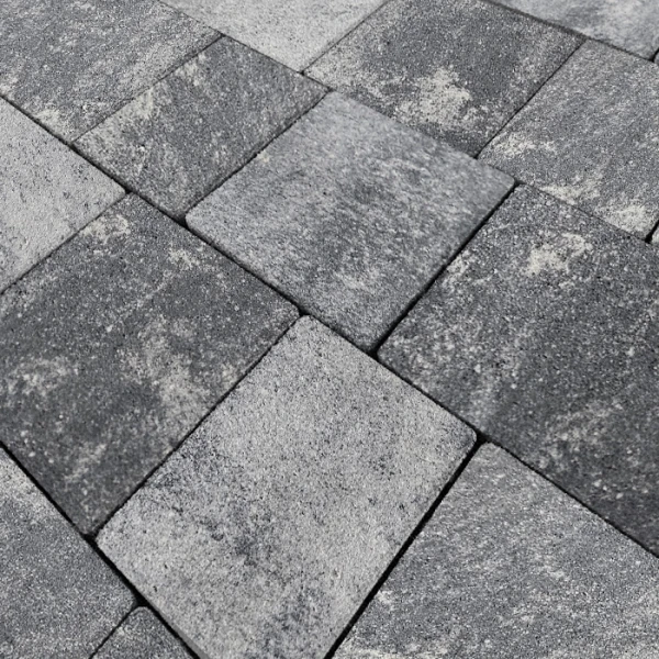 Брусчатка КОЛОР МИКС №5 Антрацит НОВЫЙ ГОРОД 1НГ6Ф Нобетек 60 мм