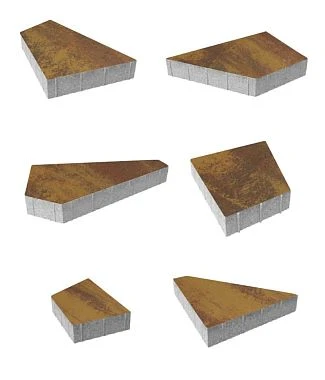Тротуарная плитка ОРИГАМИ Листопад гладкий Осень Б.4.Фсм.8 Выбор 80 мм