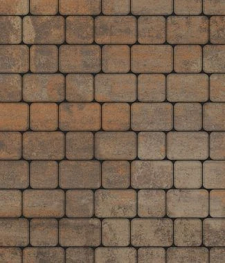 Тротуарная плитка КЛАССИКО Листопад гладкий Антрацит А.1.КО.4 Выбор 40 мм