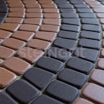 Тротуарная плитка Классика круговая Темно-коричневая Steingot 60 мм