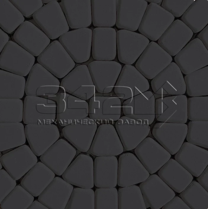 Тротуарная плитка Круговая классика 60 Черный 342 МЗ