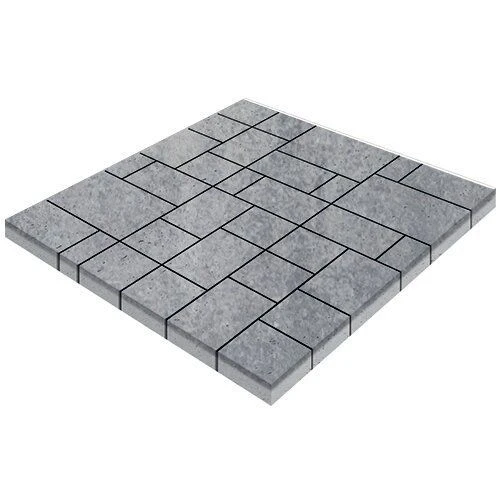 Тротуарная плитка Инсбрук Альпен Монохром Гладкая SteinRus 60 мм