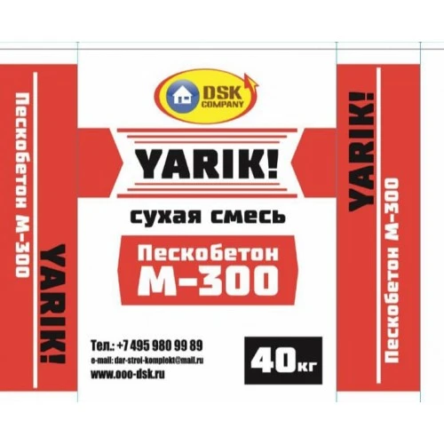 Пескобетон М-300 YARIK 40 кг