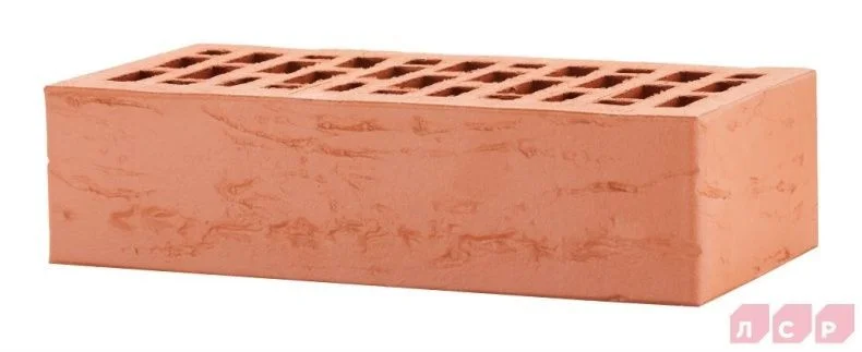 Кирпич лицевой красный 1 NF рустик ЛСР