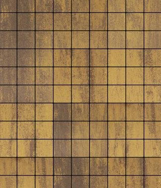 Тротуарная плитка КВАДРАТ Листопад гладкий Антрацит А.3.К.4 Выбор 40 мм