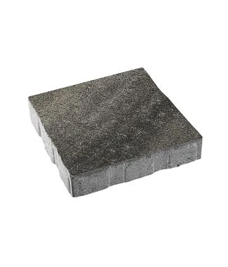 Тротуарная плитка КВАДРАТ Листопад гранит Антрацит Б.7.К.8 Выбор 80 мм