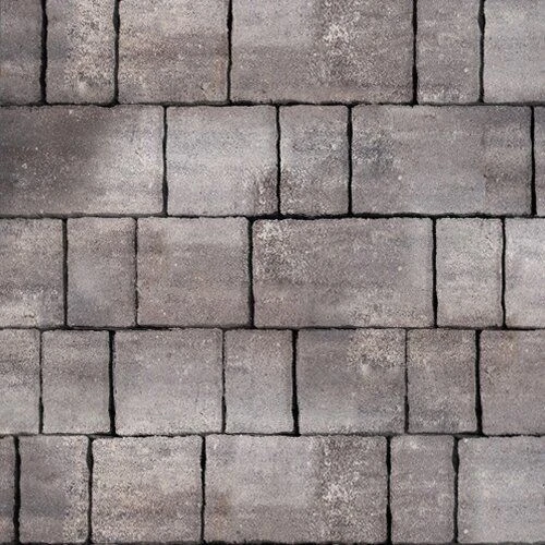 Тротуарная плитка Старый город Серый Гладкая SteinRus 60 мм