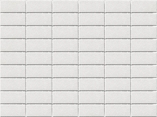 Тротуарная плитка Прямоугольник, Белый BRAER 60 мм