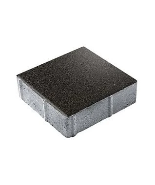 Тротуарная плитка КВАДРАТ 300х300 Гранит Черный Б.1.К.6 Выбор 60 мм