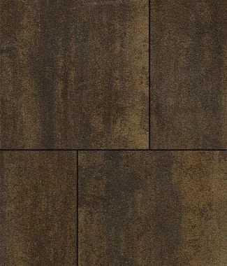 Тротуарная плитка КВАДРАТ Листопад гранит Антрацит Б.7.К.8 Выбор 80 мм