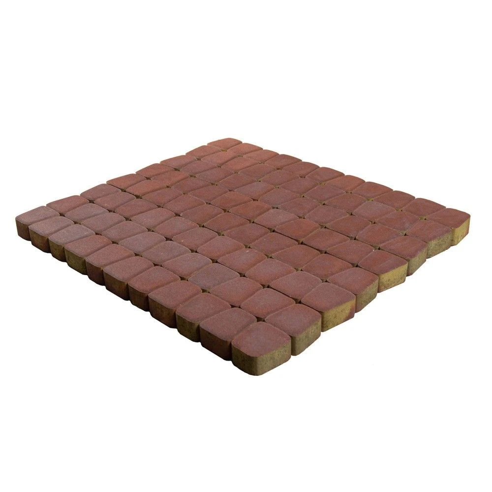 Тротуарная плитка Классико круговая, Винный BRAER 60 мм