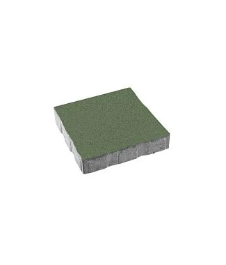 Тротуарная плитка КВАДРАТ 400х400 Стандарт Зеленый Б.6.К.6 Выбор 60 мм