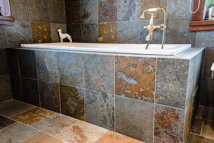 Плитка Сланец Мультиколор (натуральный скол) 600х600 Pharaon