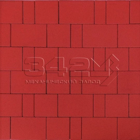 Тротуарная плитка Новый город 40 Ярко-красный 342 МЗ