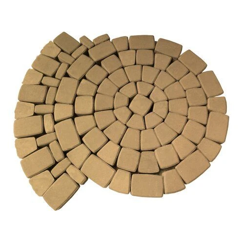 Тротуарная плитка Классико Песочный Гладкая SteinRus 60 мм